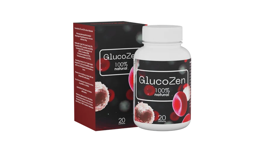 Frasco GlucoZen cápsulas 20 unidades — Berberina, Canela de Ceilán, Gymnema y Andrographis para glucosa en sangre en Colombia